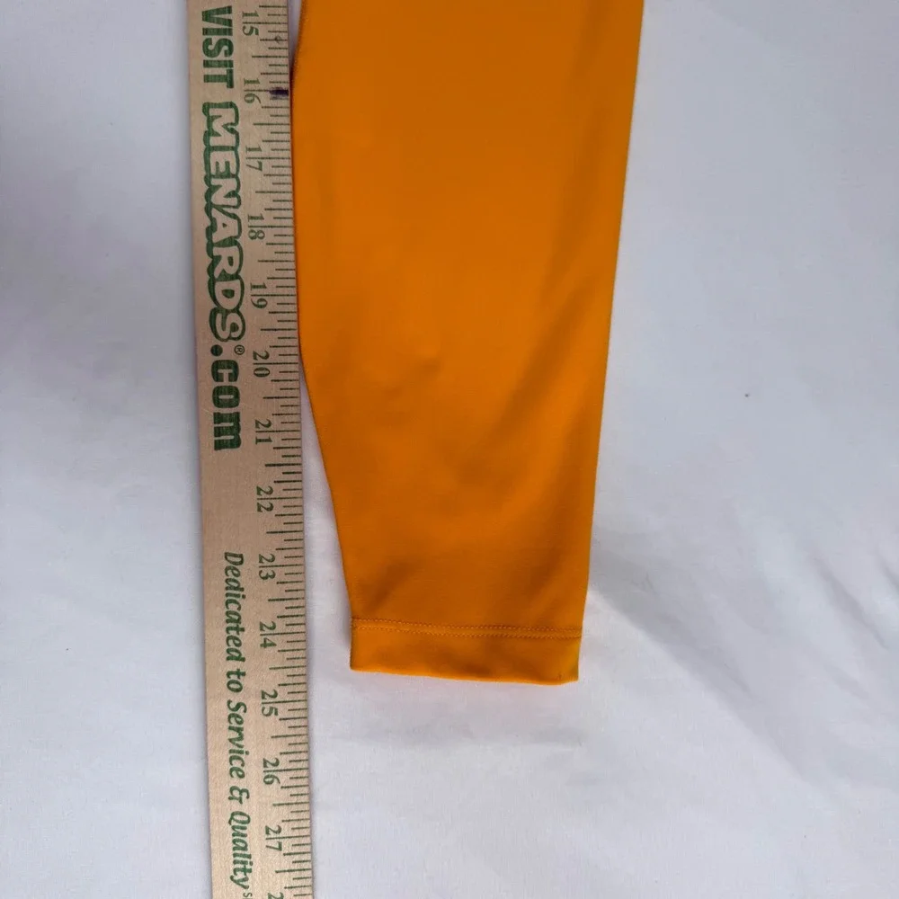 Nike One Dri-FIT Womens High Waisted Leggings Orange Pockets Small‎ Athleisure
